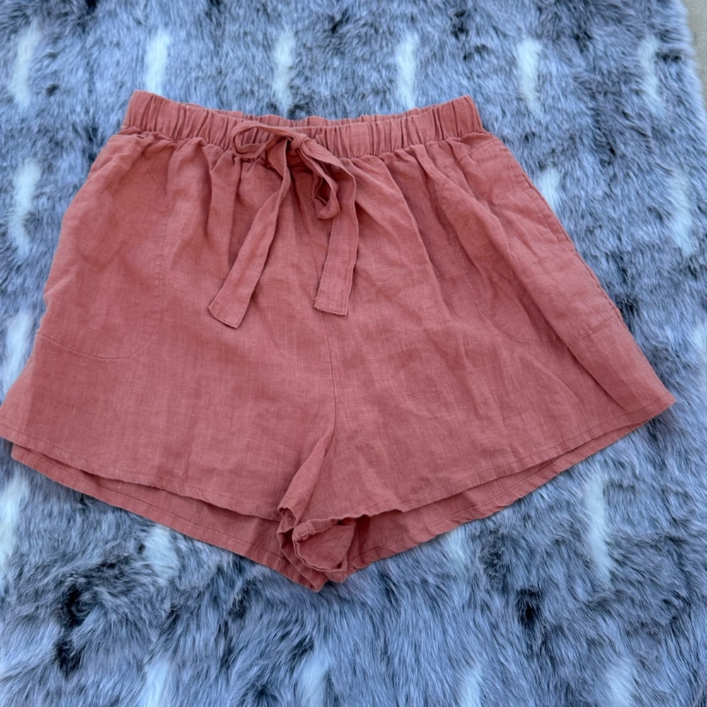 RHYTHM Almafi linen sun  BEACH SHORT — US SIZE 6 - Picture 3 of 6
